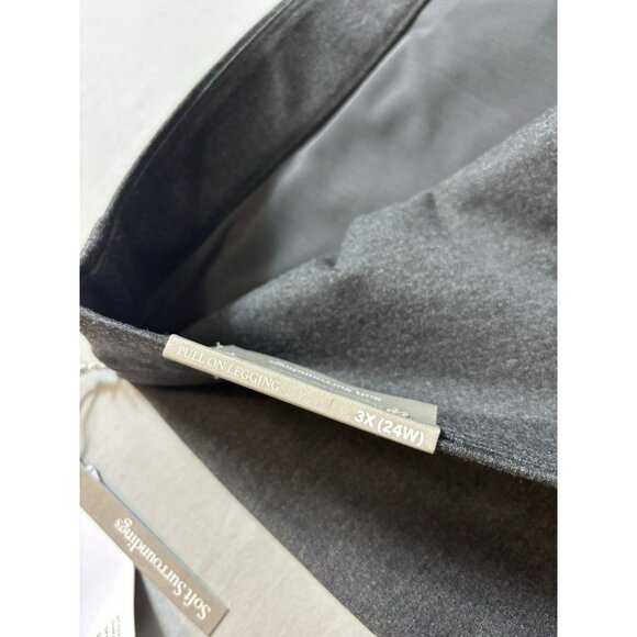 SOFT SURROUNDINGS Ponte Pull On legging Pants 3X Gray Heather NWT - Picture 12 of 12